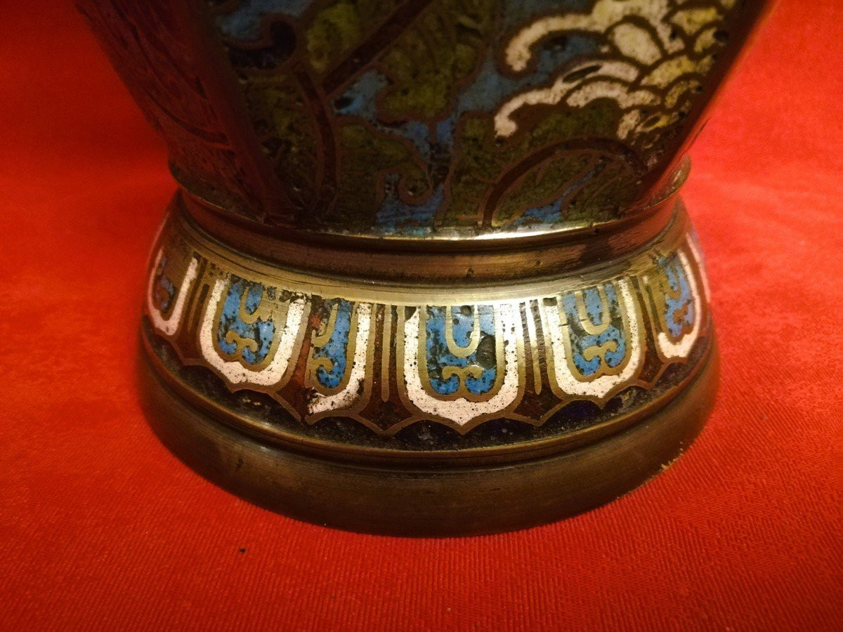 19th Century Cloisonné Vase -photo-4