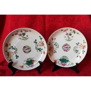 Pair Of Chinese Porcelain Plates