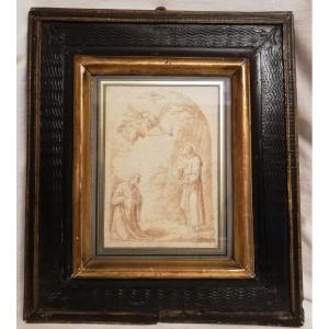 Framed Drawing From The 17th Century