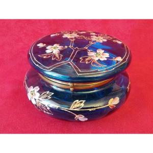 Enameled Glass Candy Dish 