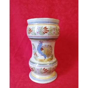 Quimper Earthenware Vase 