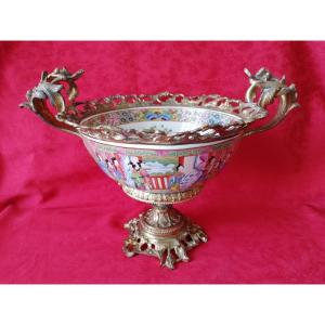 Large Canton Cup Mounted Bronzes