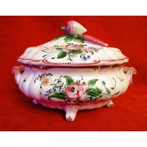 Strasbourg Earthenware Soup Tureen 