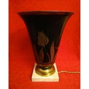 Signed Art Deco Lamp 