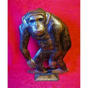 Copperware Representing A Monkey 