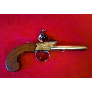 English Flintlock Pistol 