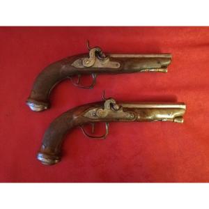 Pair Of Percussion Pistols 