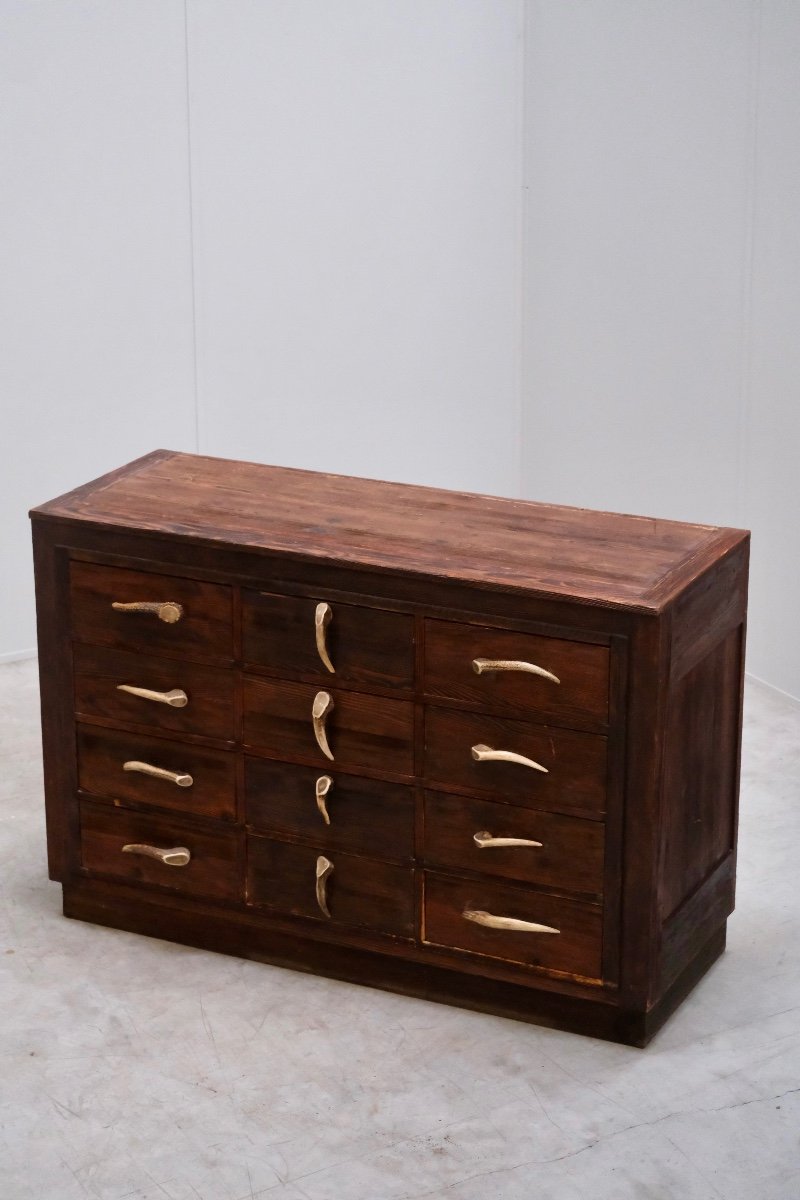 12 Drawer Sideboard With Horn Handles-photo-3