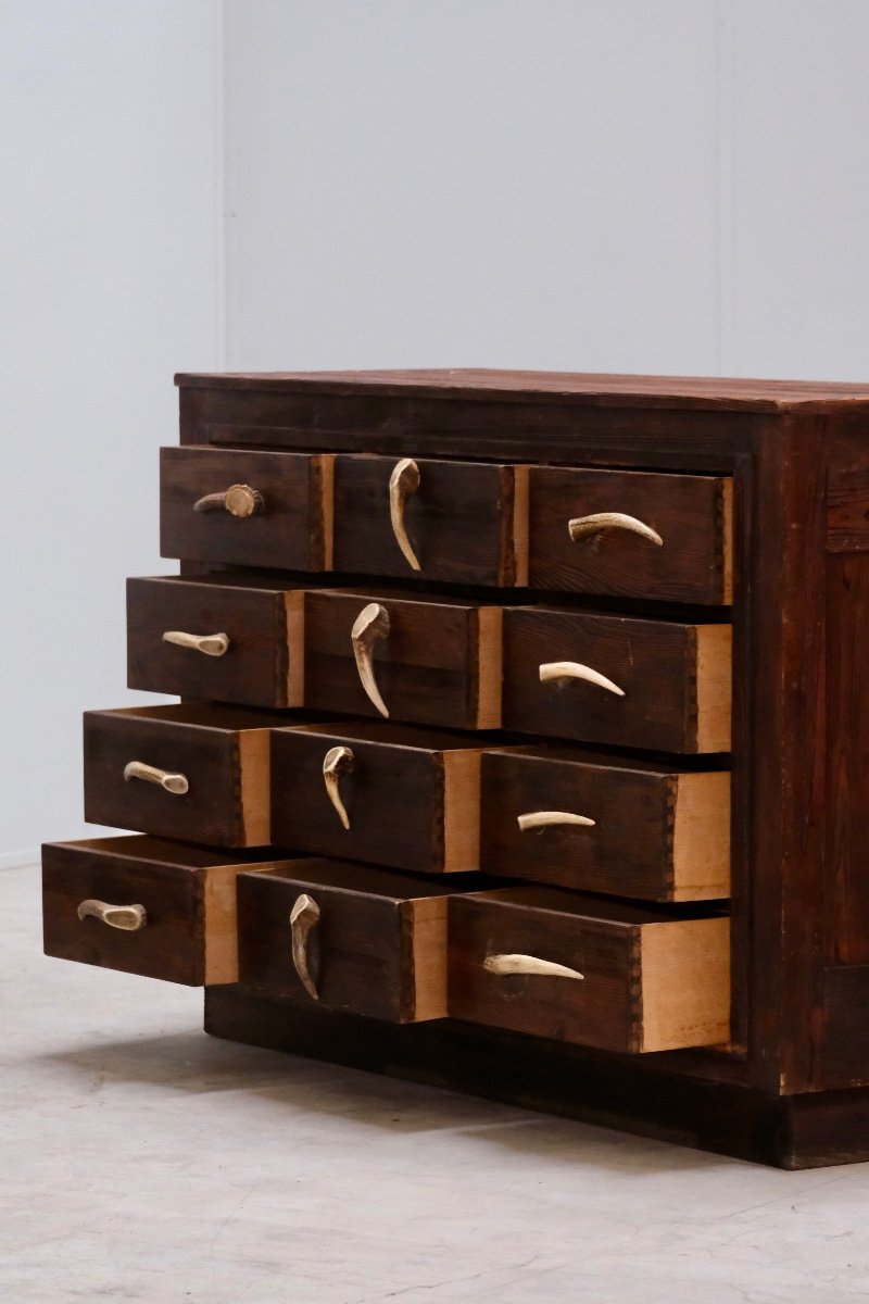 12 Drawer Sideboard With Horn Handles