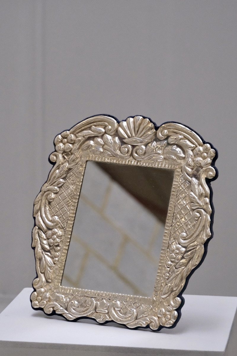 Sterling Silver Table Mirror