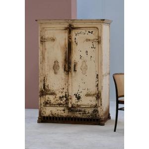 Rare Cast Iron Cabinet Dated 1847