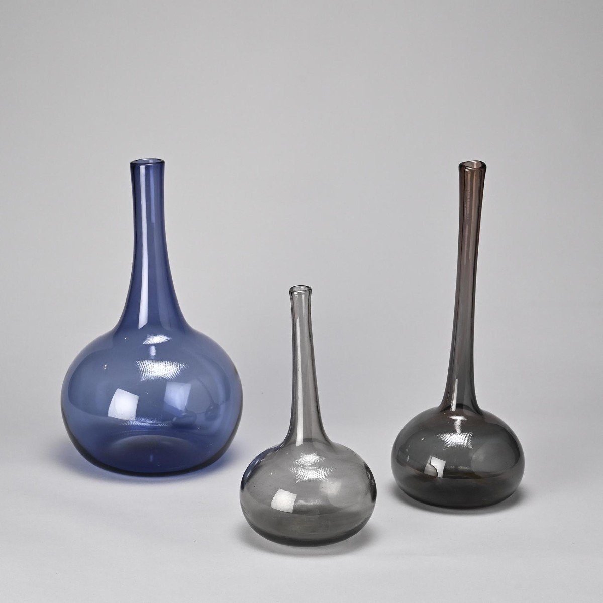  Lot De 3 Bouteilles Par Claude Morin, Circa 1980