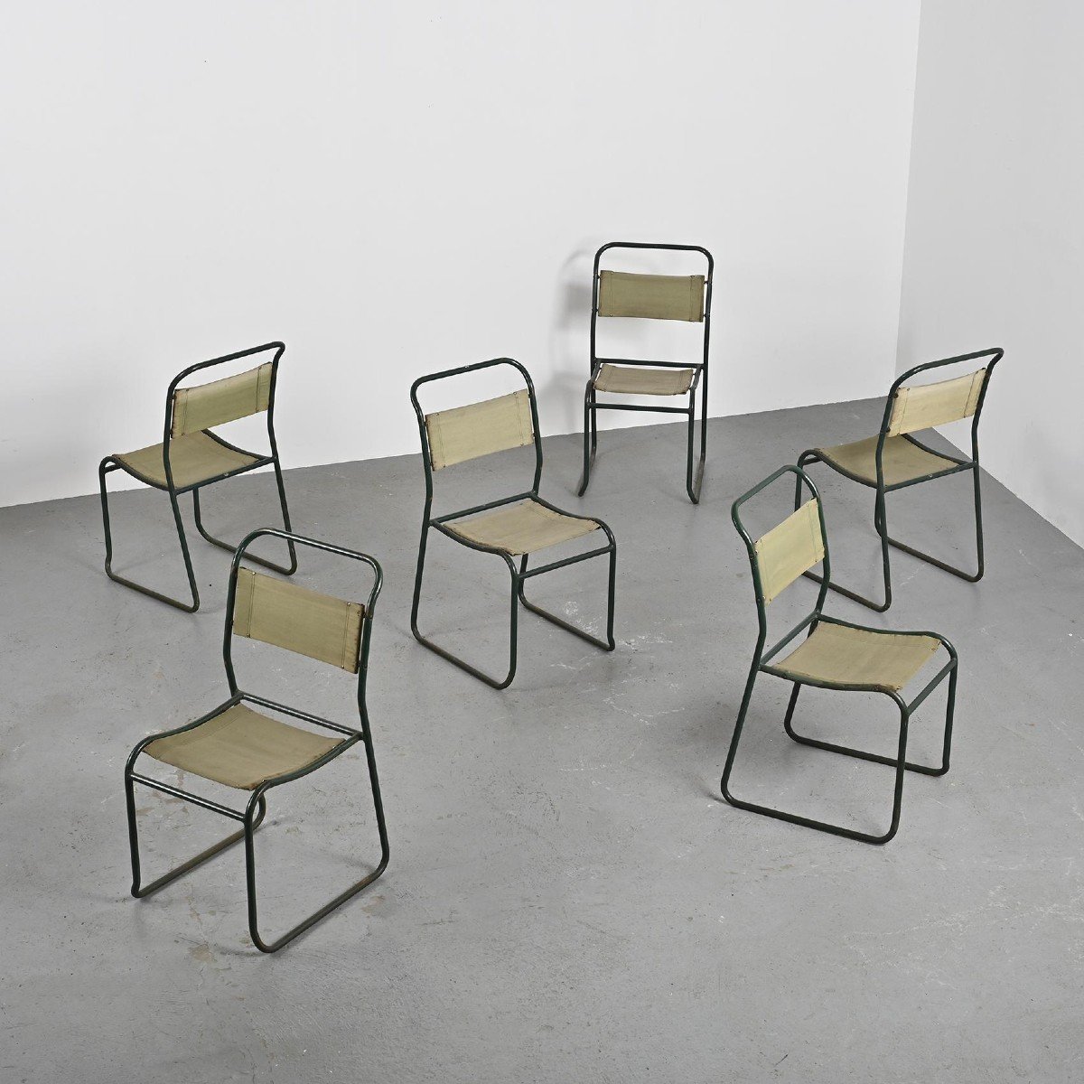 Suite Of 6 Chairs By Bruno Pollack, Circa 1935-photo-4