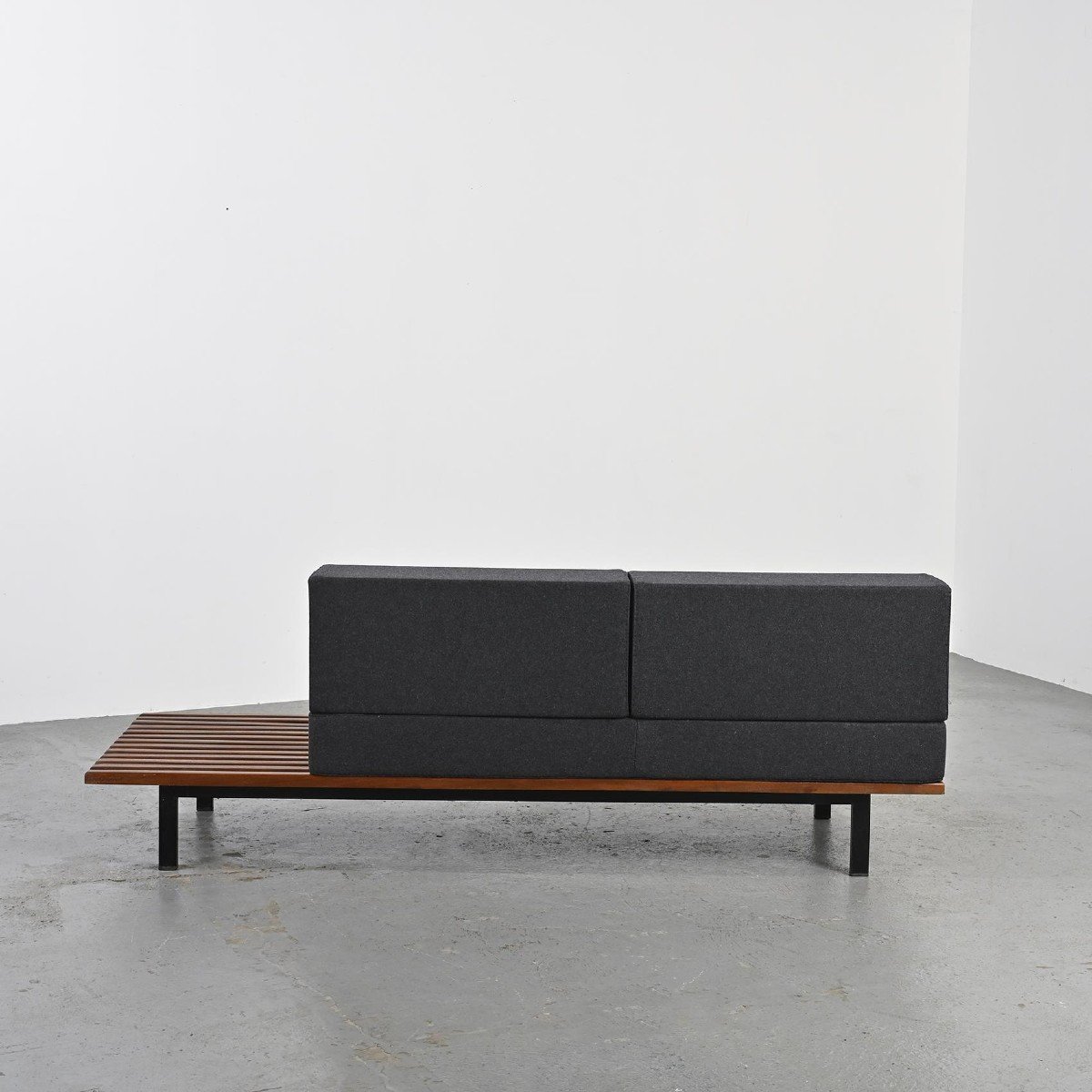 Charlotte Perriand Cansado Bench In Mahogany, Circa 1962-photo-4