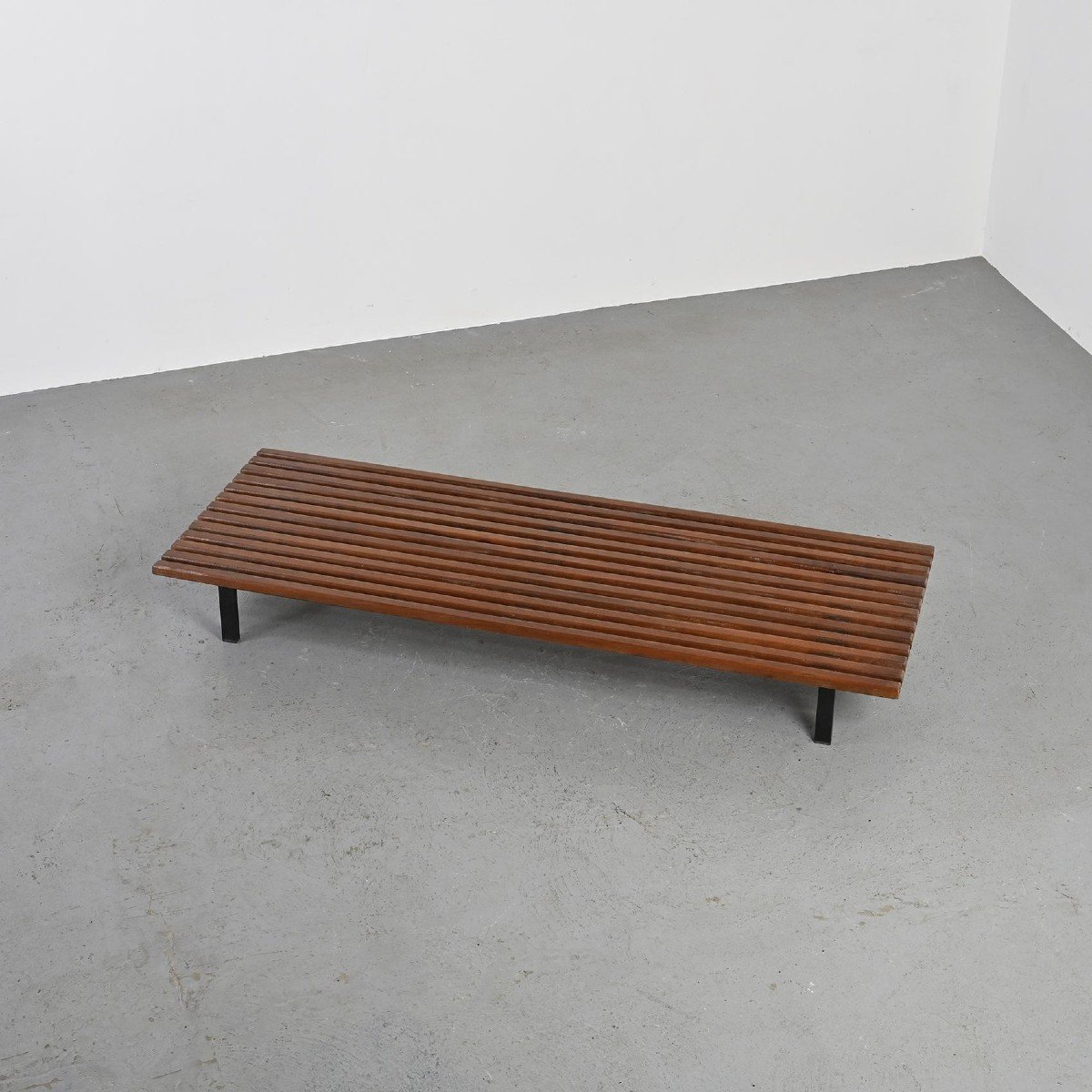 Charlotte Perriand Cansado Bench In Mahogany, Circa 1962-photo-5