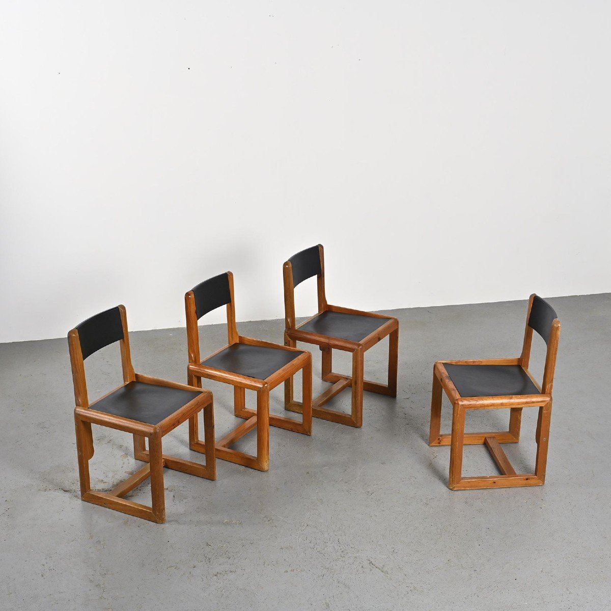 Set Of 4 Chairs By André Sornay, Circa 1960 -photo-2