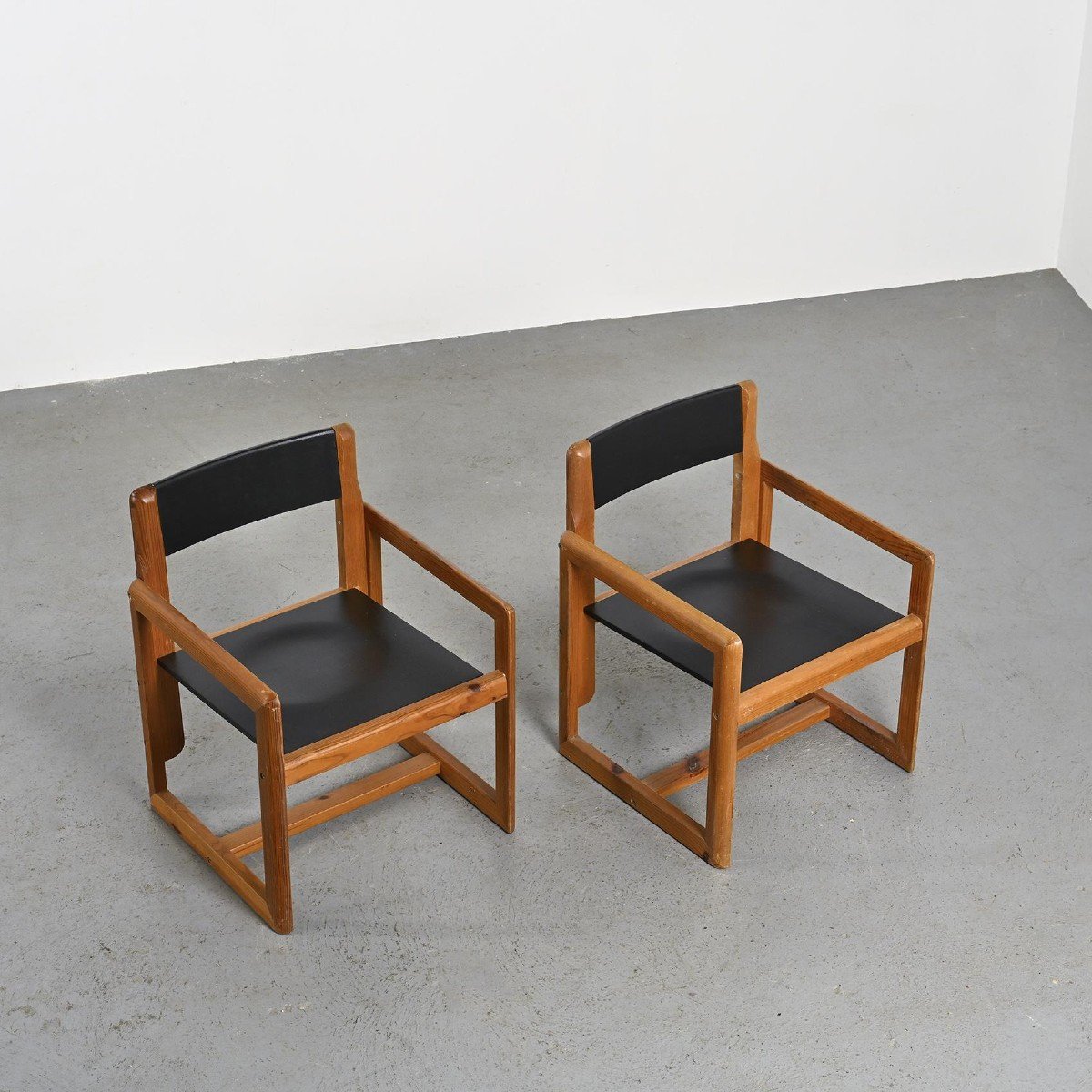 Paire De Fauteuils Par André Sornay, Circa 1960-photo-3