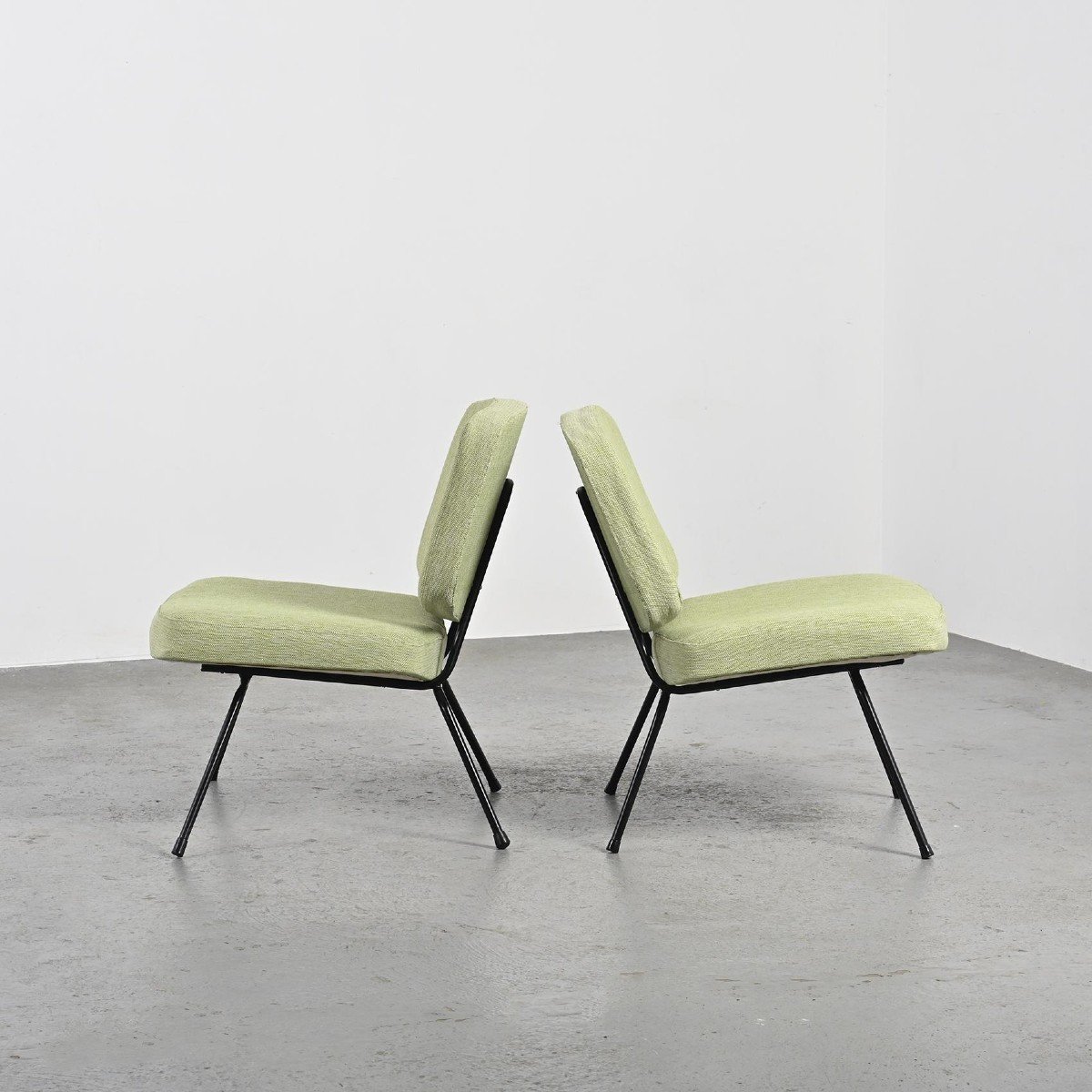 Pair Of Armchairs Model Cm 190 By Pierre Paulin, Thonet Edition 1950-photo-3