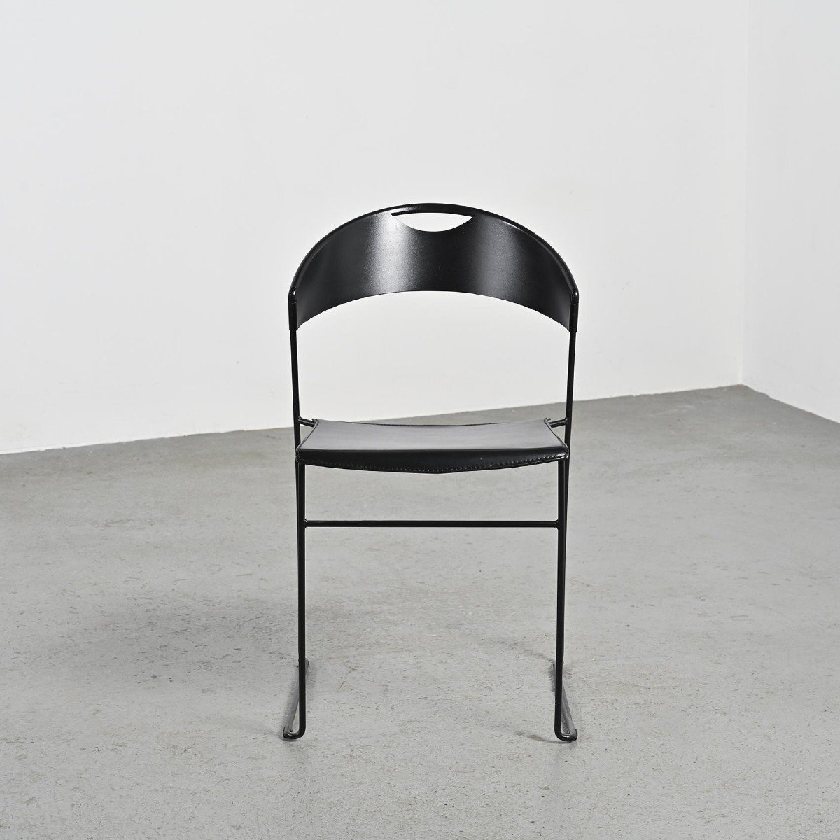 Stacking Chairs "juliette" By Hannes Wettstein, Baleri Circa 1987-photo-3