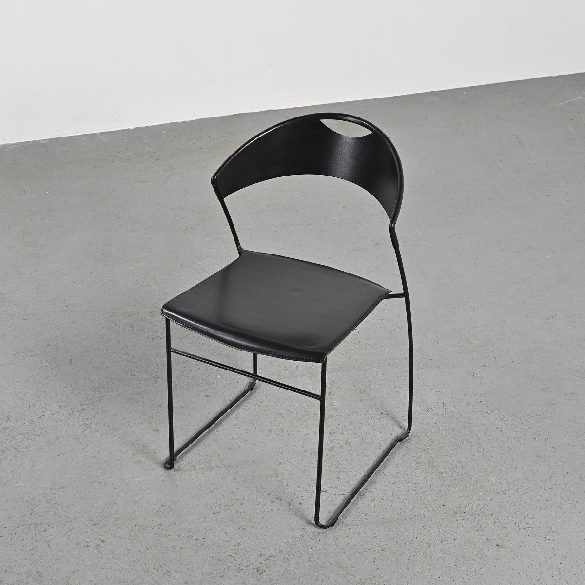 Stacking Chairs "juliette" By Hannes Wettstein, Baleri Circa 1987-photo-1