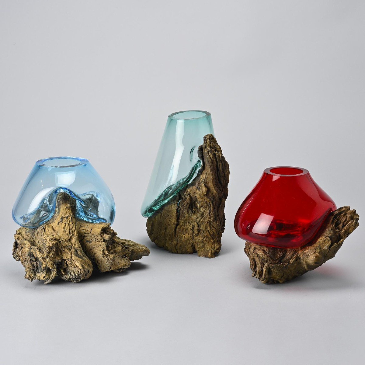 Suite Of Murano Glass Vases By Adriano Seguso 