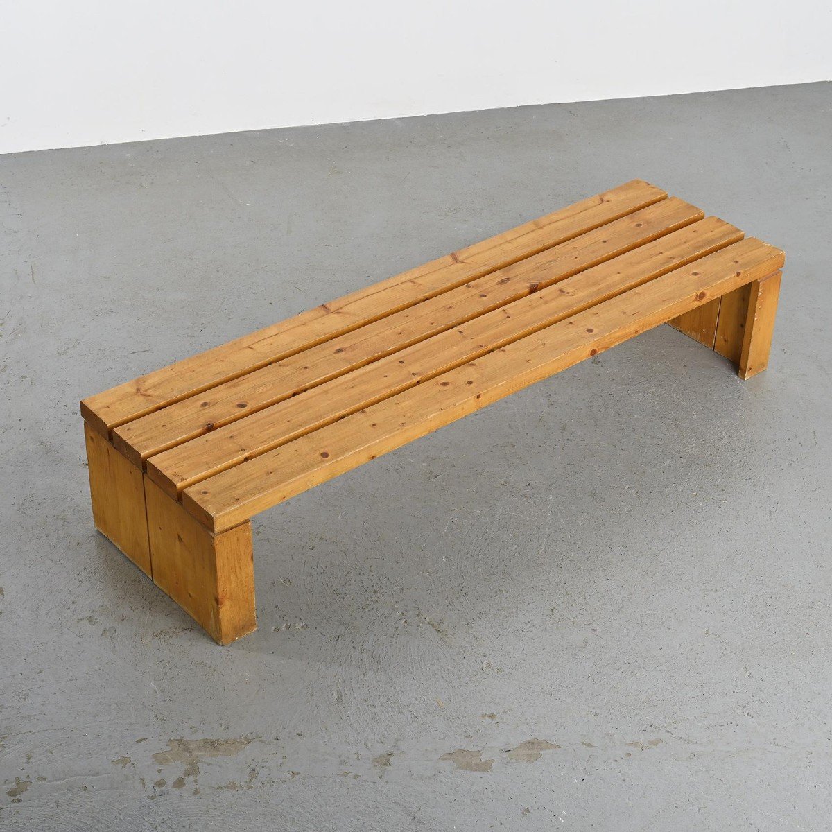  Large Bench Of The Arcs By Charlotte Perriand, 1985