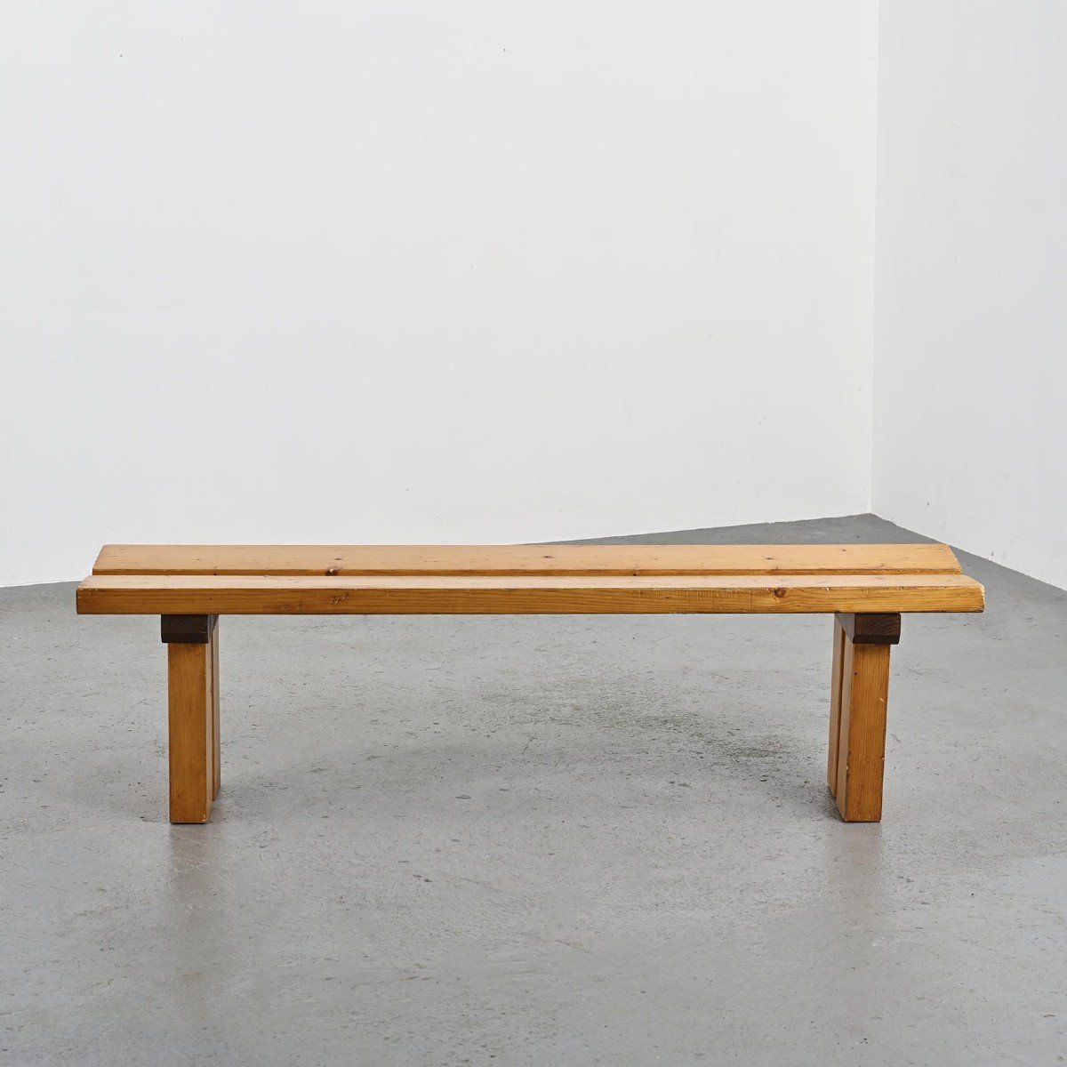 Banc Nova Les Arcs Par Charlotte Perriand, Circa 1970. </-photo-3