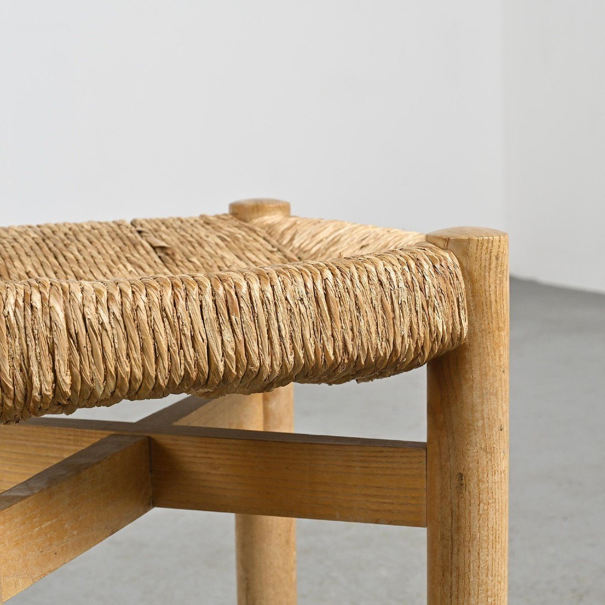 Charlotte Perriand : Tabouret Modèle Orcières, Sentou Vers 1967 -photo-4