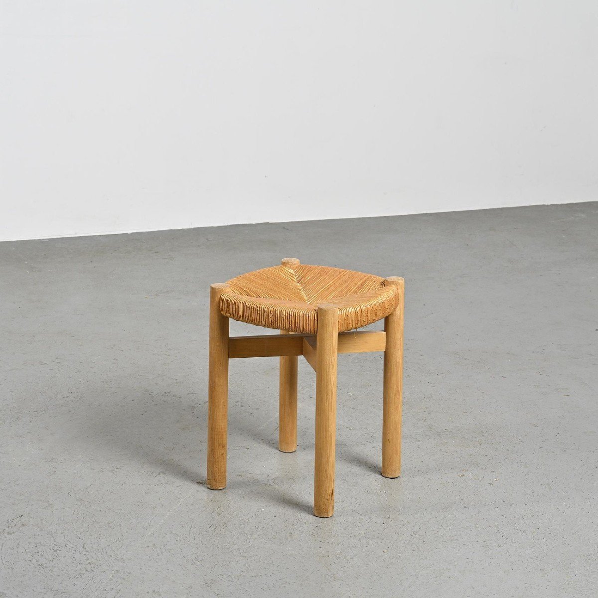 Charlotte Perriand : Tabouret Modèle Orcières, Sentou Vers 1967 -photo-5