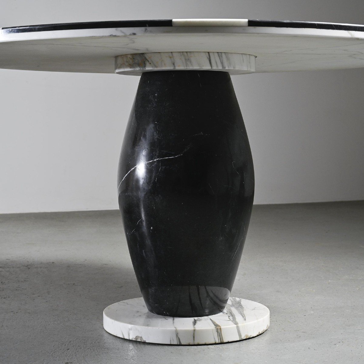  Marble Dining Table Model "kampur" By Michele De Lucchi, Up&up, Circa 1980 -photo-3