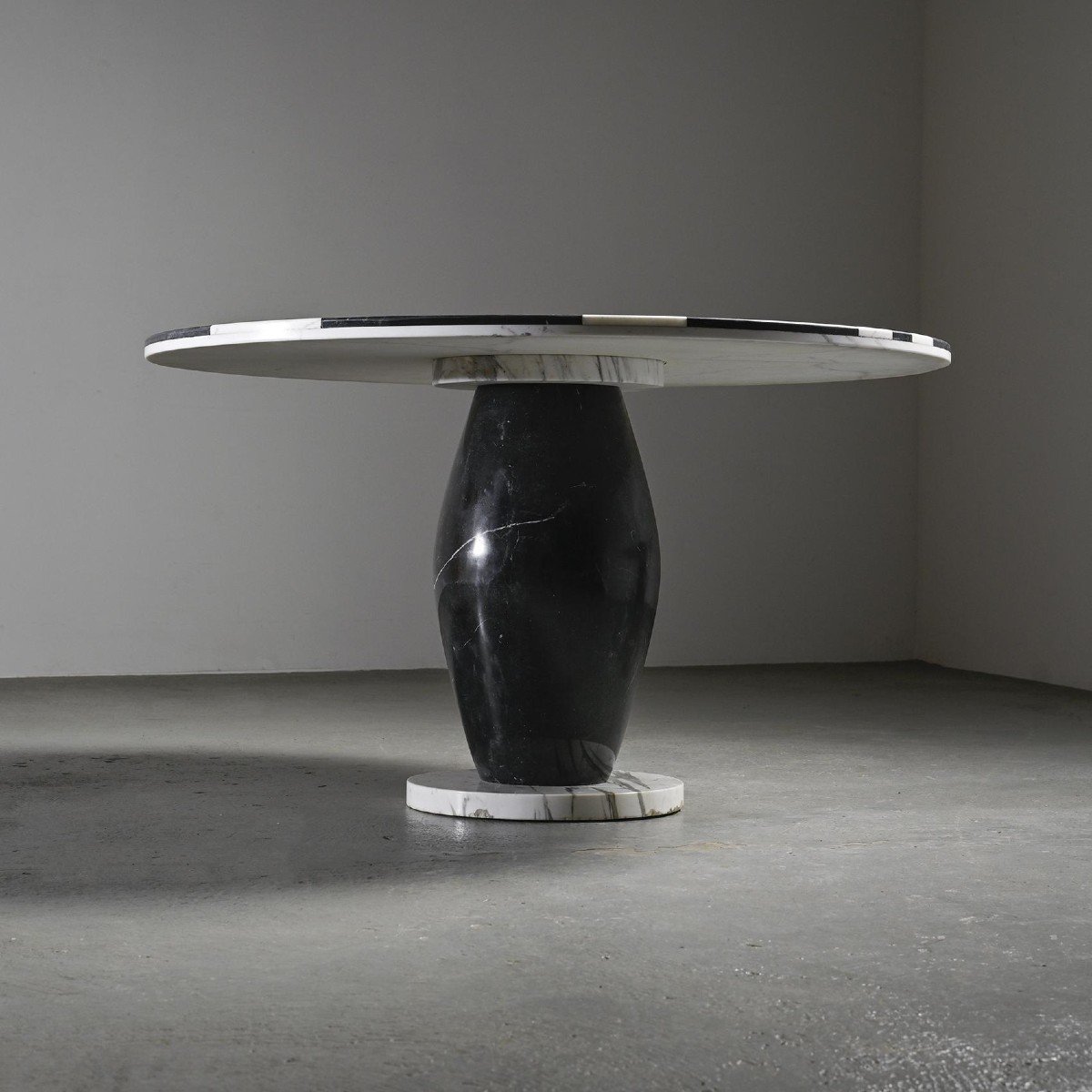  Marble Dining Table Model "kampur" By Michele De Lucchi, Up&up, Circa 1980 -photo-6