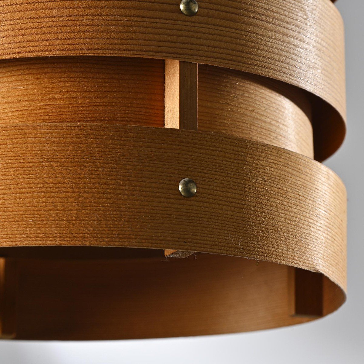 Wooden Pendant Lamp By Hans Agne Jakobsson, Circa 1960-photo-2