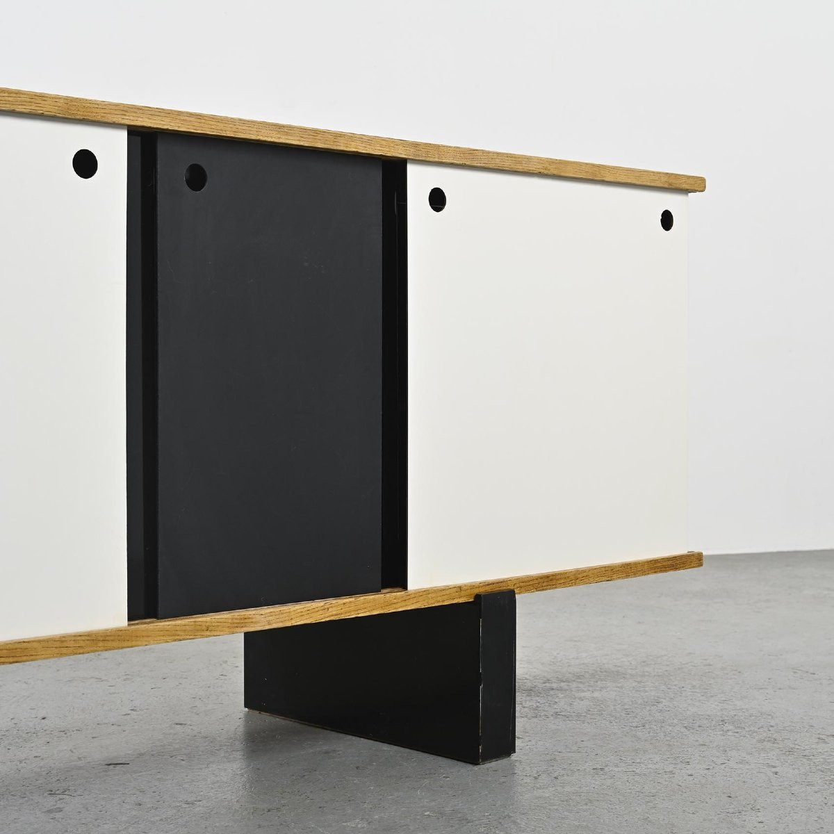 Ash "bloc" Sideboard By Charlotte Perriand, Cansado, Circa 1960-photo-1