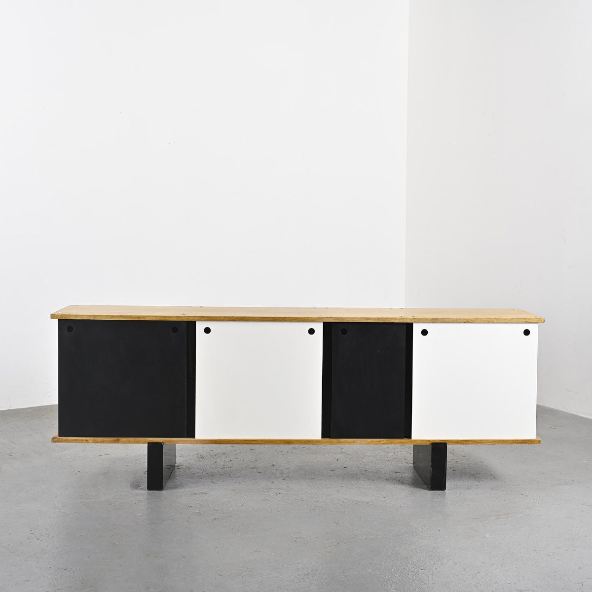 Ash "bloc" Sideboard By Charlotte Perriand, Cansado, Circa 1960-photo-2