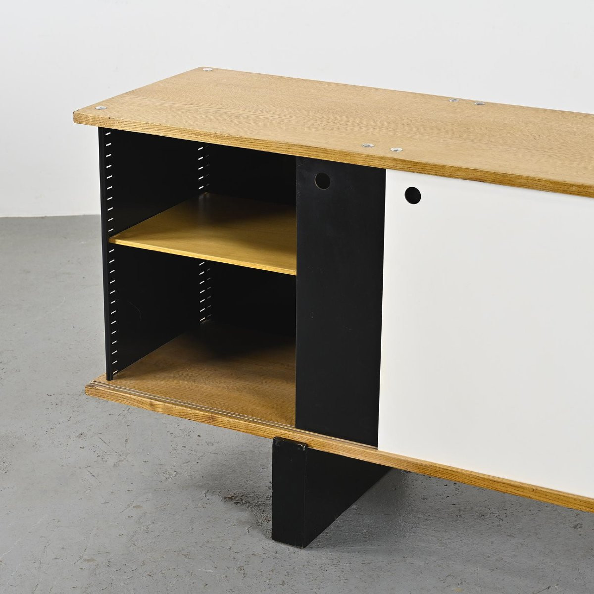 Ash "bloc" Sideboard By Charlotte Perriand, Cansado, Circa 1960-photo-4