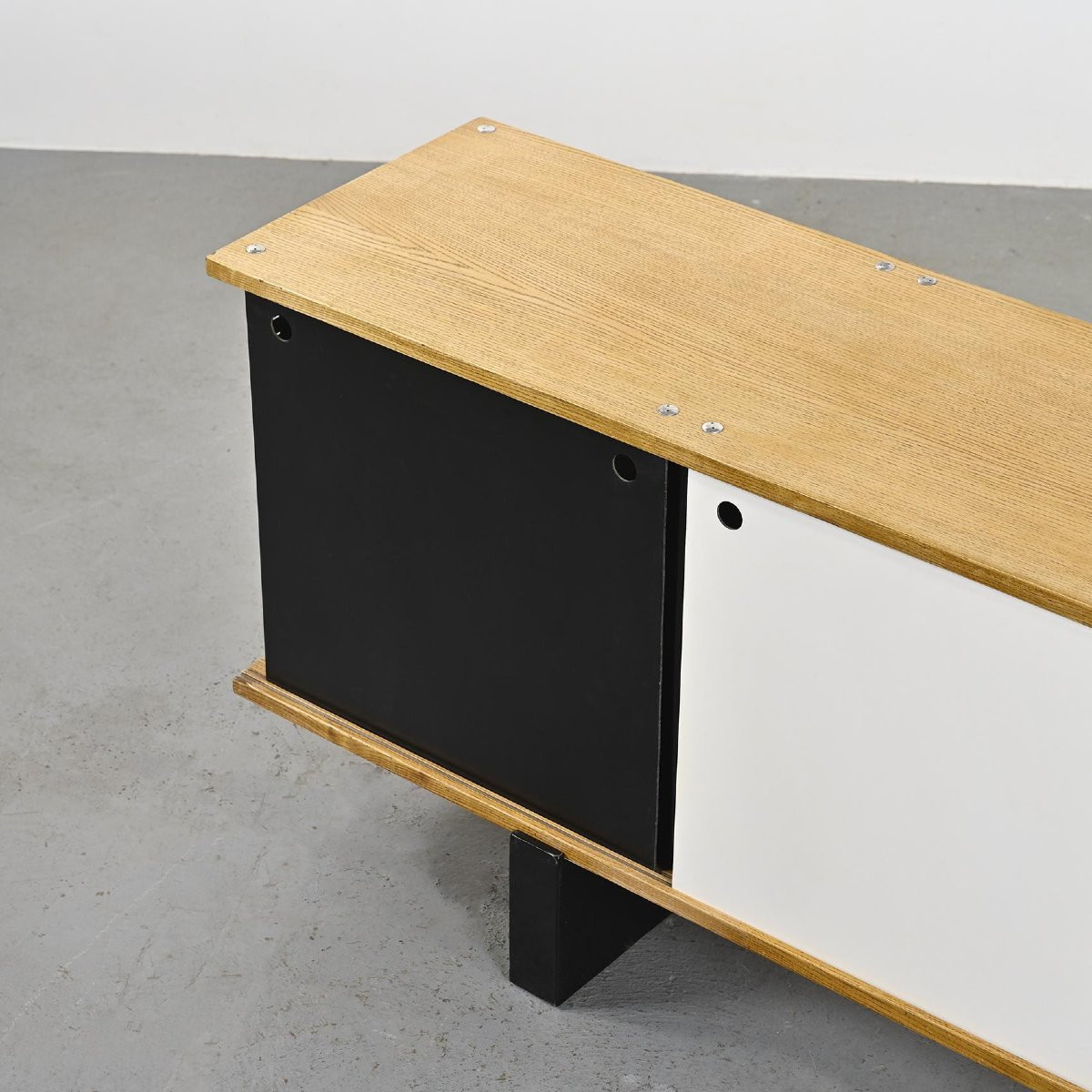 Ash "bloc" Sideboard By Charlotte Perriand, Cansado, Circa 1960-photo-7