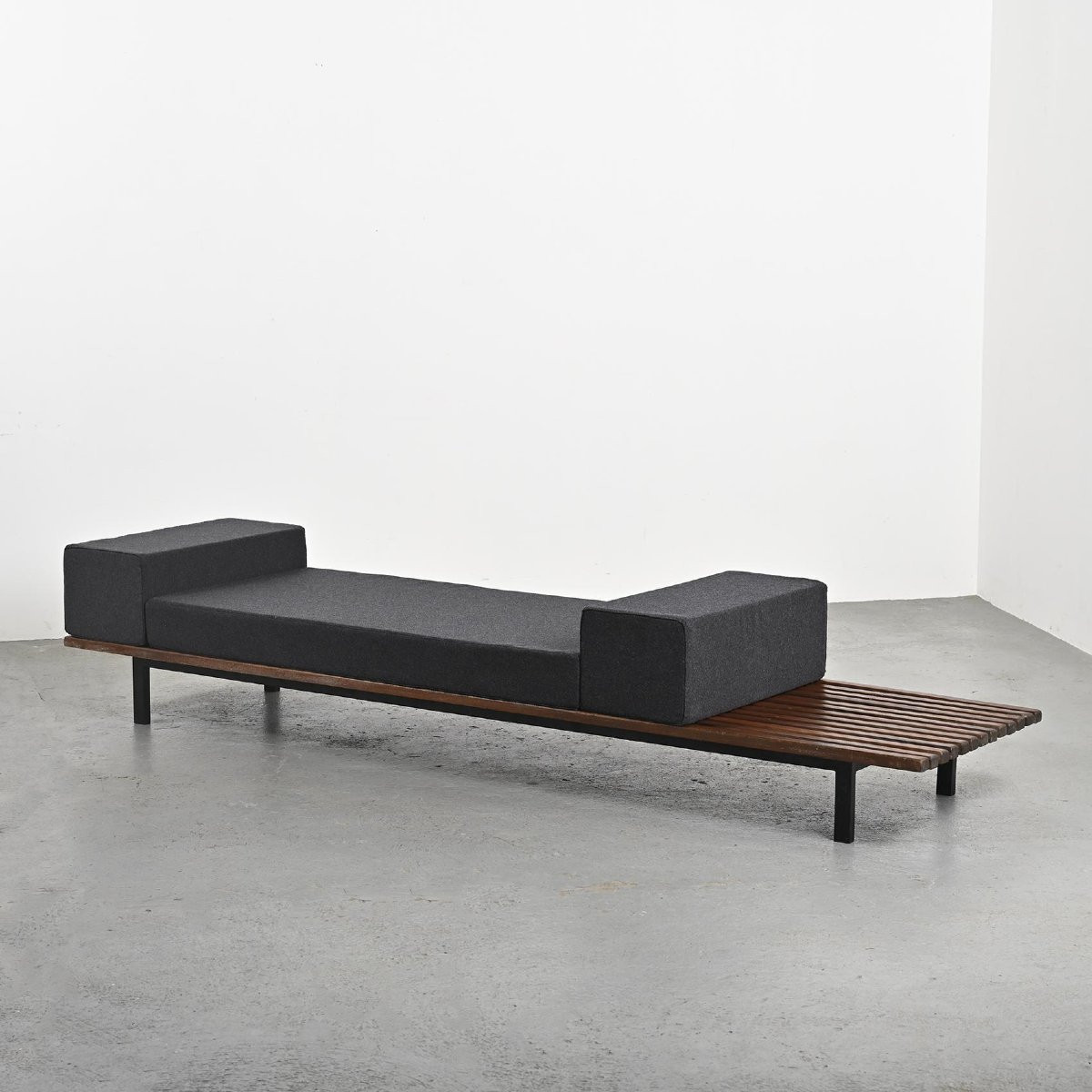 Charlotte Perriand Cansado Mahogany Bench, Circa 1962.-photo-4