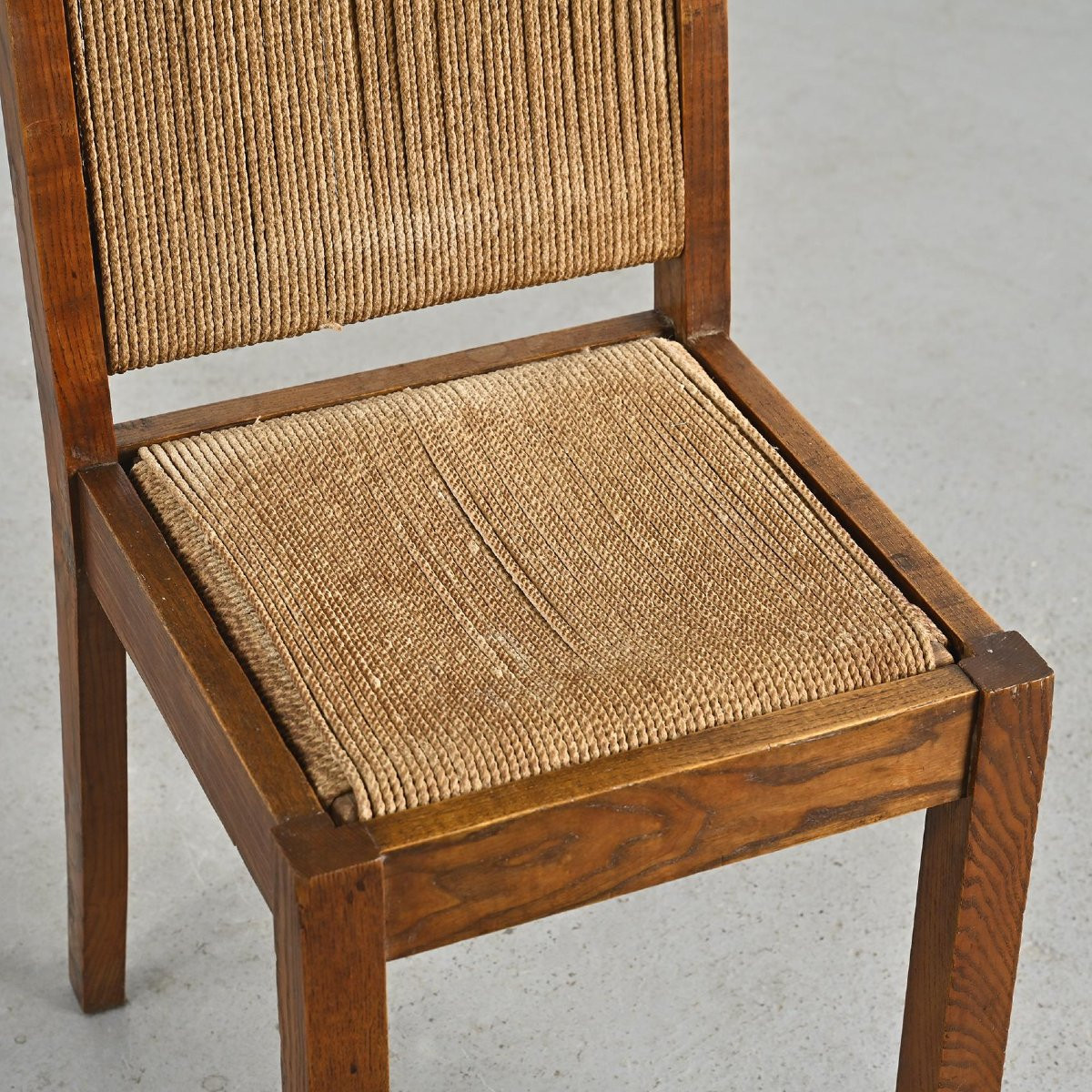 Set Of Six Chairs By Francis Jourdain, Circa 1945 -photo-4