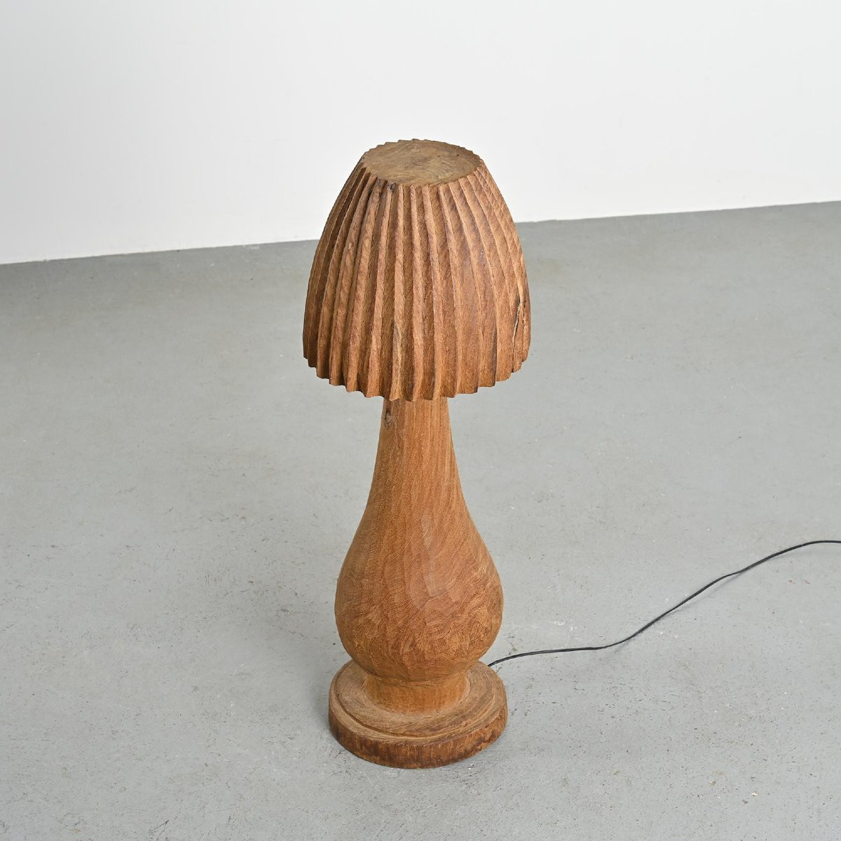 Grande Lampe Brutaliste à La Gouge, Circa 1970 -photo-4