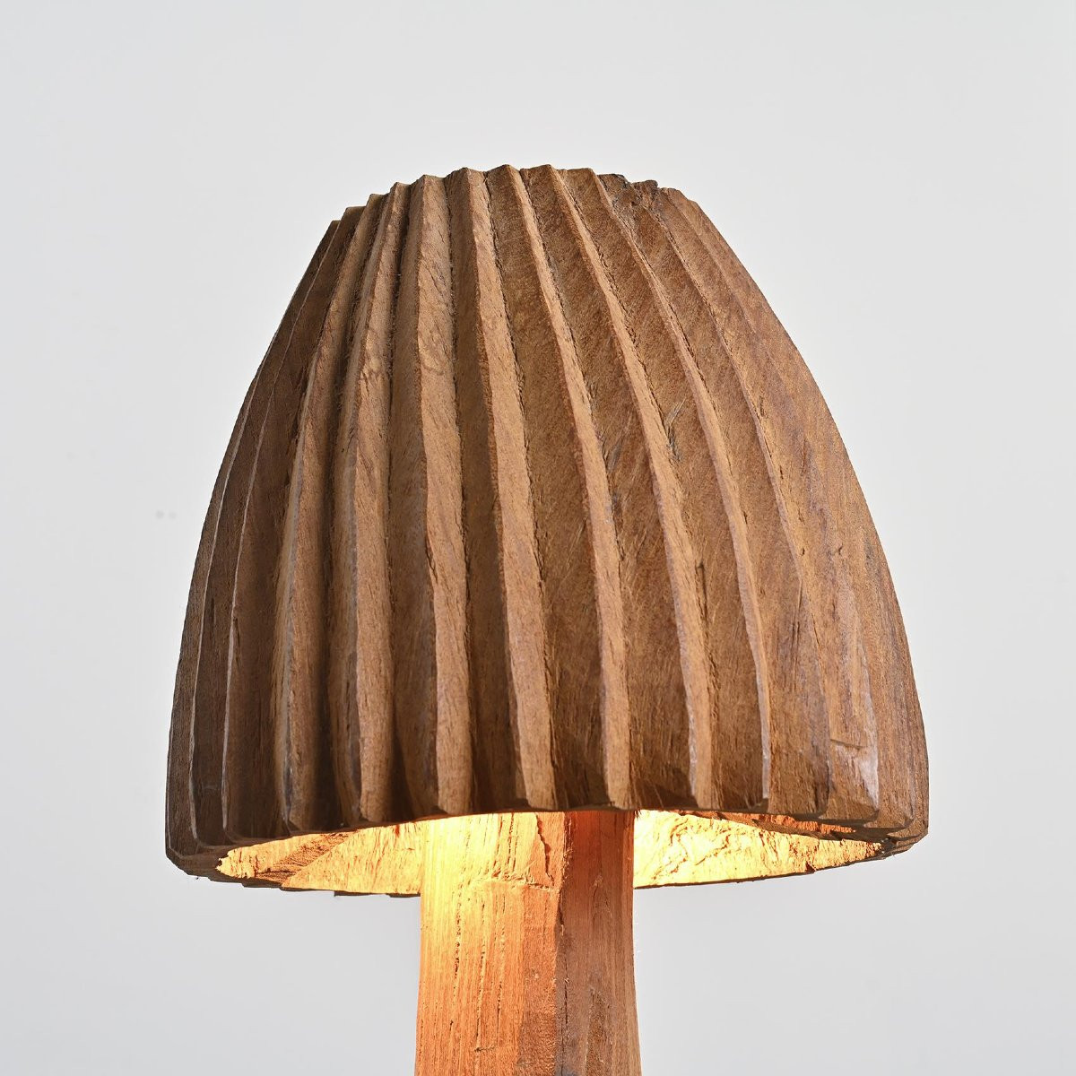 Grande Lampe Brutaliste à La Gouge, Circa 1970 -photo-1