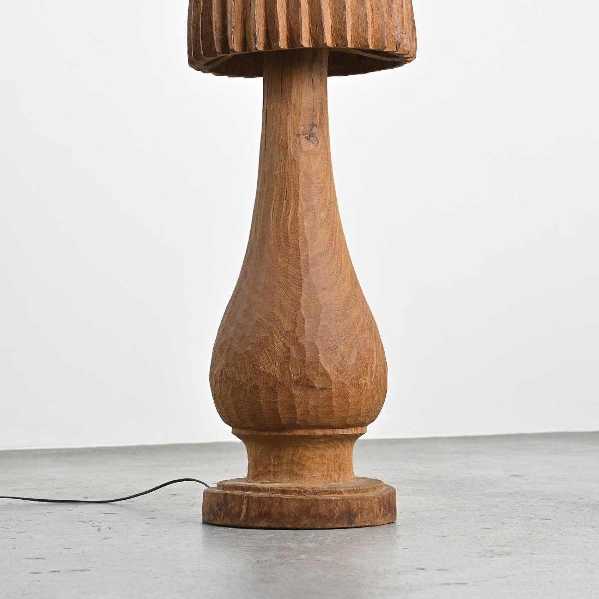 Grande Lampe Brutaliste à La Gouge, Circa 1970 -photo-4