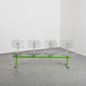 Michel Cadestin: Beaubourg Bench With 4 Seats 1974