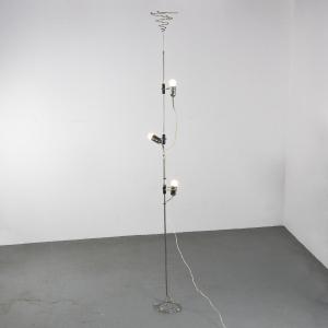  Floor-ceiling Floor Lamp By Goffredo Reggiani Circa 1960 