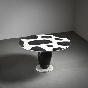  Marble Dining Table Model "kampur" By Michele De Lucchi, Up&up, Circa 1980 