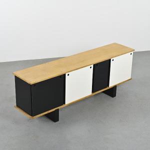 Bahut Bloc En Frêne Par Charlotte Perriand, Cansado, Circa 1960 