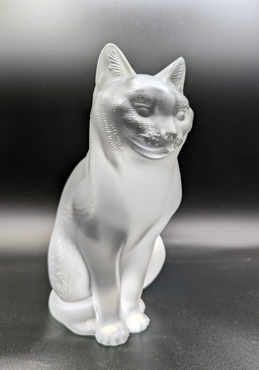 Lalique Crystal Cat-photo-2