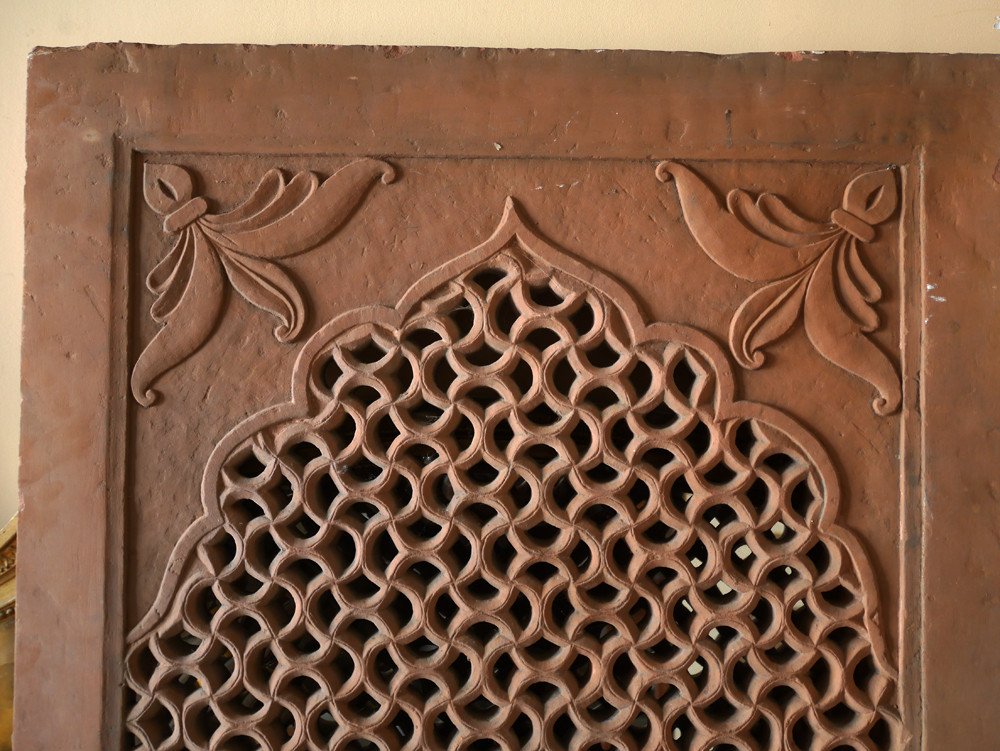 Moucharabieh In Terracotta (india- Rajasthan) N°2-photo-2