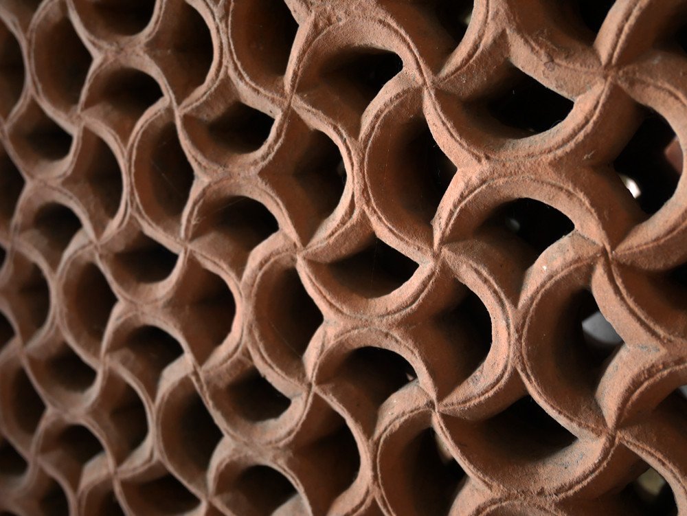 Moucharabieh In Terracotta (india- Rajasthan) N°2-photo-3