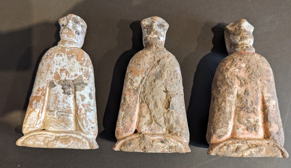 3 Mingqi Statuettes (tang Period)-photo-2