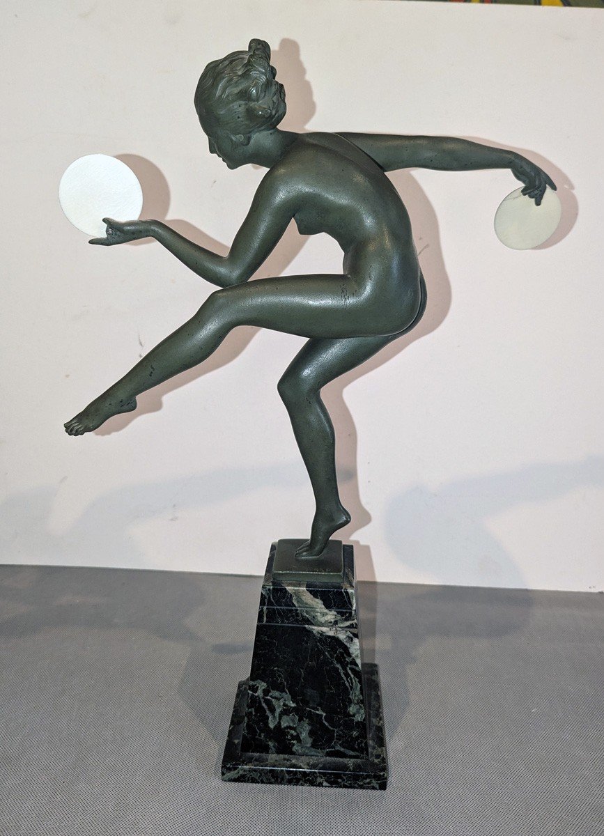 Large Model Of The Nude Dancer With Cymbals (derenne/bouraine)-photo-2